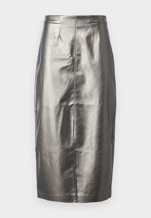 Vero Moda, VMCAMILLA MIDI SKIRT - Puzdrová sukňa - gunmetal