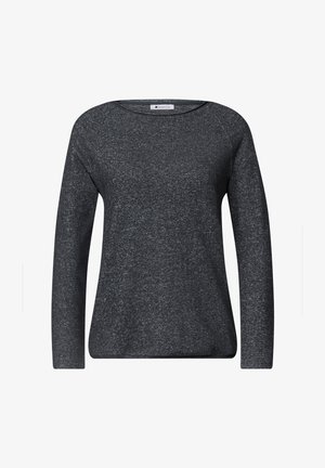 Street One, LANGARM SHIRT MIT RUNDHALS UND ROLLKANTE - Maglietta a manica lunga - armor grey mel