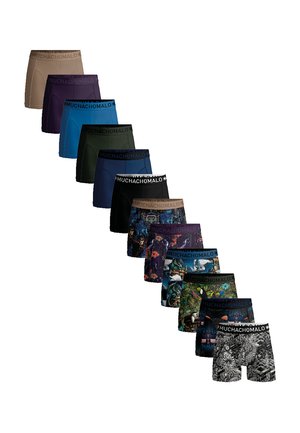 12-PACK SOLID - Boxer briefs - print black green blue purple beige
