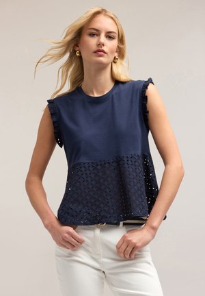 Print T-shirt - blu