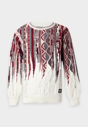 Carlo Colucci, Strickpullover - burgundy