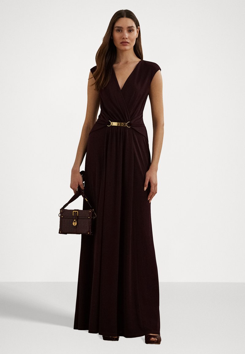 ralph lauren buckle trim jersey dress Lauren Ralph Lauren Women's Buckle-Trim Stretch Jersey Dress