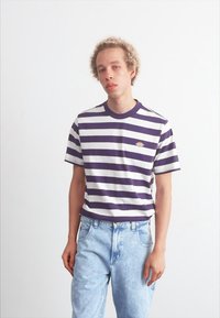 Dickies RIVERGROVE TEE - Marškinėliai su spaudiniu - plum perfect