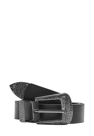 WITH SHIMMERY BUCKLE - Opasok - black