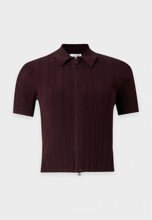 Victoria Beckham, RIB POLO TOP - Gilet - acai