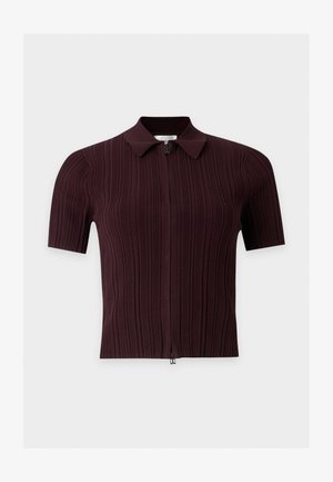 Victoria Beckham, RIB POLO TOP - Gilet - acai