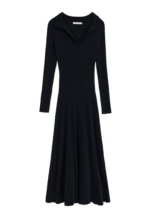 Polo Club, KLEIDER WOMAN KIGI DRESS LONG SLEEVE SLIM FIT - Vestido de punto - navy