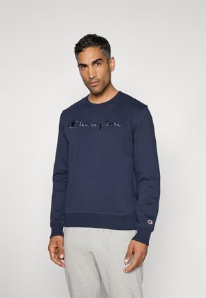 Champion ICONS TONAL CREWNECK LARGE LOGO - Sweatshirt - navy