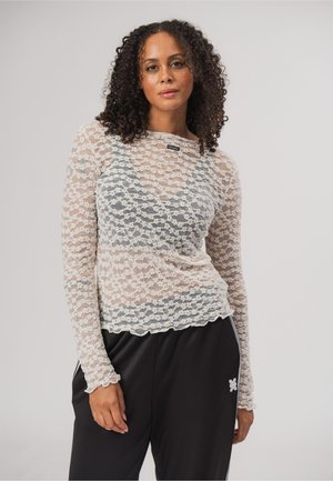 Karo Kauer Label, BEKLEIDUNG LACE LONGSLEEVE XT - Bluse - off-white