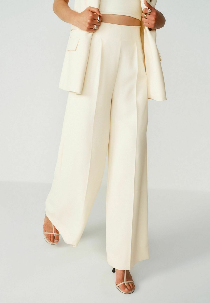 Next SUPER WIDE LEG . TALL - REGULAR FIT - Broek - ecru