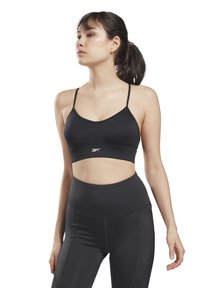 Reebok - ID TRAIN TRI-BACK LIGHT SUPPORT SPORTS BRA - Light support sports bra - night black Thumbnail Image 1