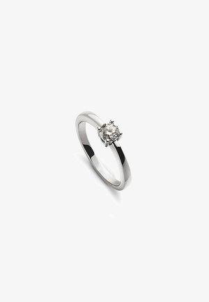 MUAU Schmuck SOLITÄR RING 4-GRIFF-FASSUNG , BRILLANT 0.20CT. - Ring - weissgold