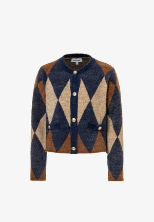 More & More, MORE & MORE SOFTE RAUTEN-STRICKJACKE, RETRO-LOOK - Gilet - argyle knit
