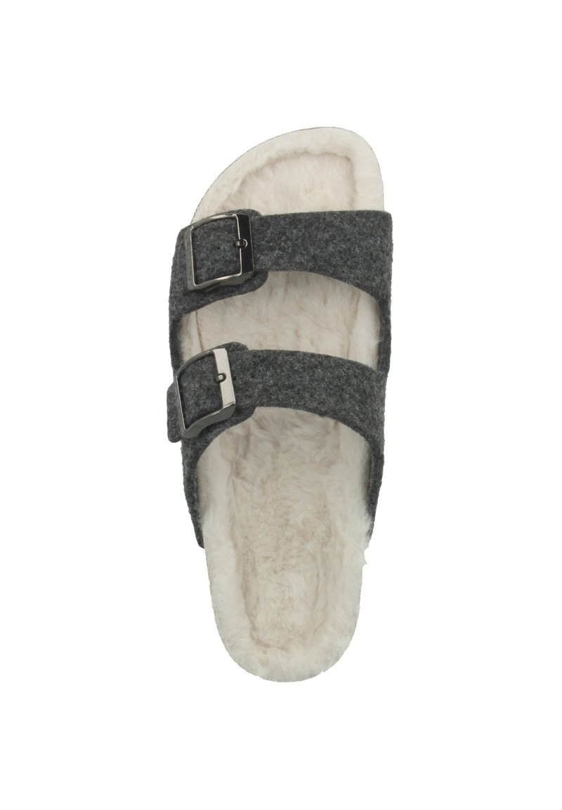 Damen Sneaker | Geox Pantolette flach anthracite/grau - AT73537 Damen Sneaker | Geox Pantolette flach anthracite/grau - AT73537