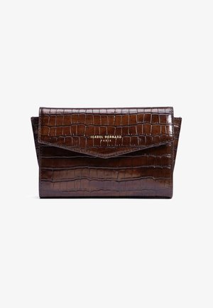 Isabel Bernard, ISABEL BERNARD HONORÉ LINA CROCO BRAUNE CLUTCH MIT ABNEHMBARER SCHULTERKETTE IB21135-230 - Pochette - brown