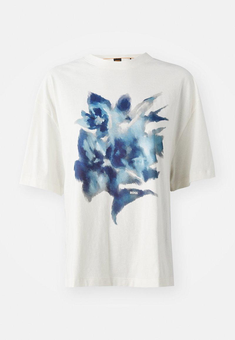 Boss T-shirt print wit Boss T-shirt print wit