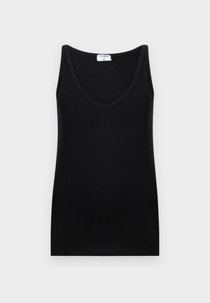 V NECK TANK - Top - black