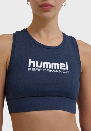 PULSE LOGO - Sports-BH'er med let støtte - dress blue melange