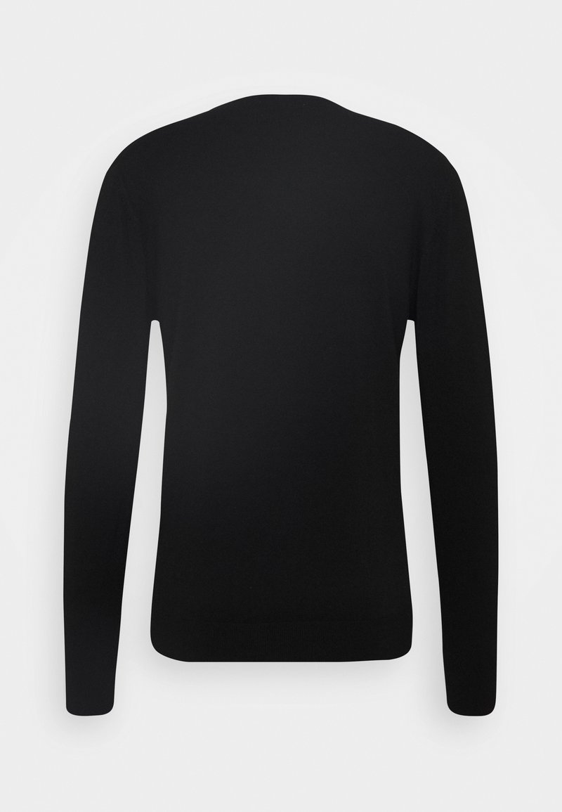 Herren Strickjacken | Antony Morato ROUND COLLAR WITH PLAQUETTE ON CHEST Strickpullover black/schwarz - RV47939 Herren Strickjacken | Antony Morato ROUND COLLAR WITH PLAQUETTE ON CHEST Strickpullover black/schwarz - RV47939
