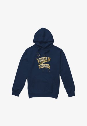 Cotton Soul, HARRY POTTER MISCHIEF MANAGED - Kapuzenpullover - dark blue