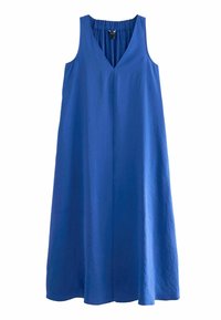 Next SLEEVELESS COLUMN V-NECK MIDI  - REGULAR FIT - Päevakleit - blue