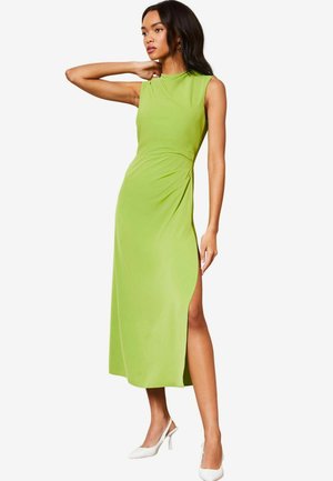 Lipsy DRAPE FRONT RUCHED MIDI OFF SUMMER THE BODY  - Nappali ruha - green