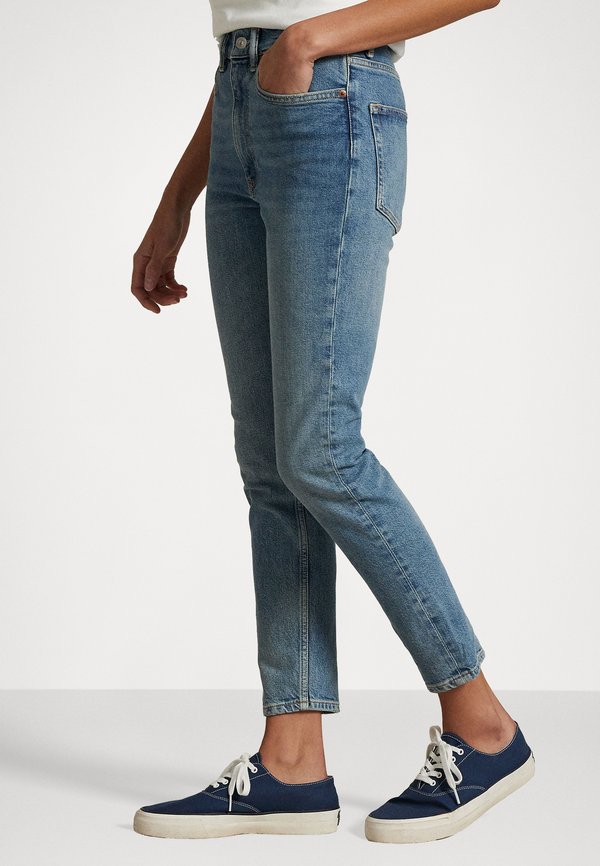 HIGH RISE SUPER SLIM JEAN - Jeans Skinny Fit - antares wash4