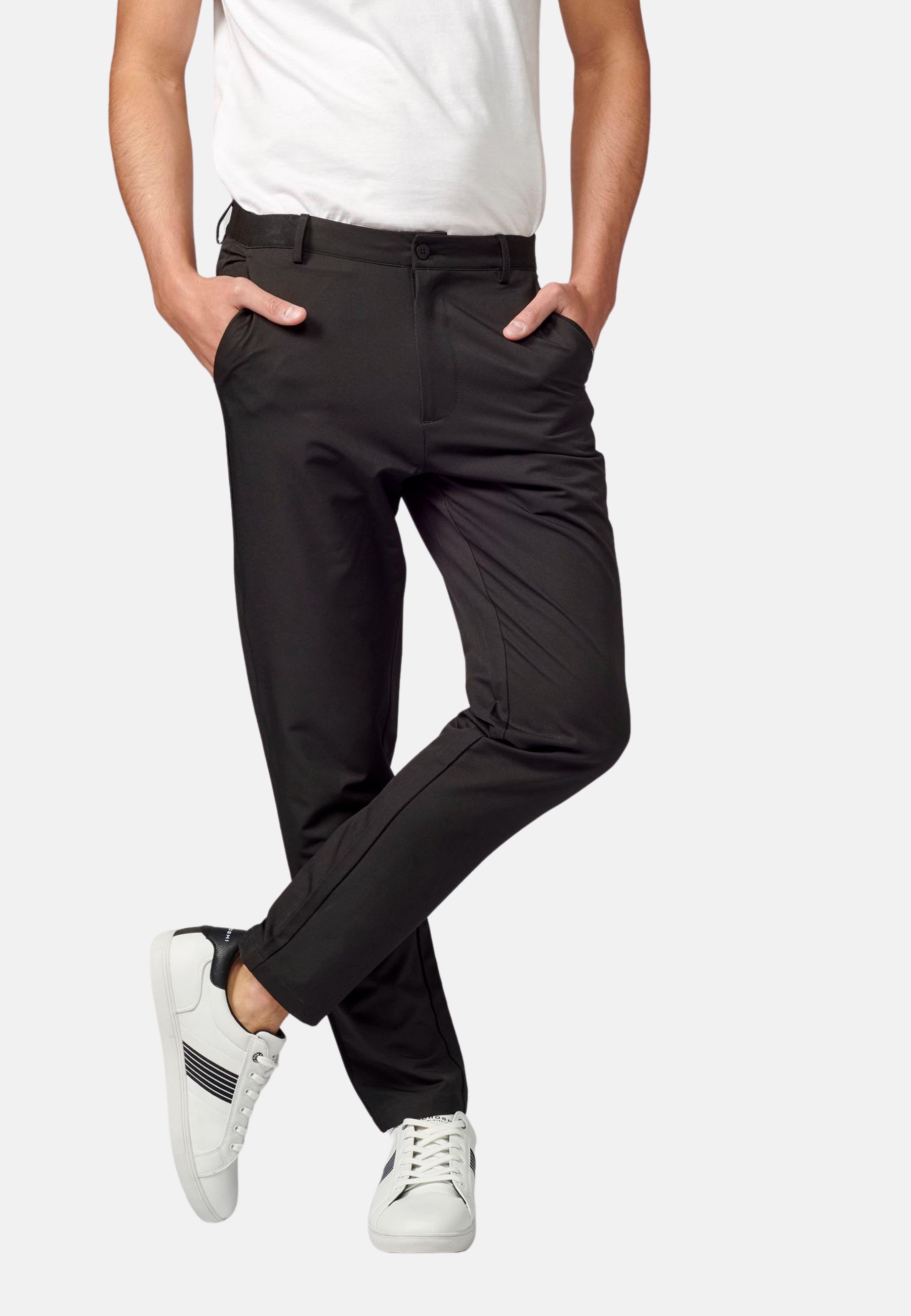 Koroshi PANTALON LARGO - Pantalones chinos - black/negro - Zalando.es