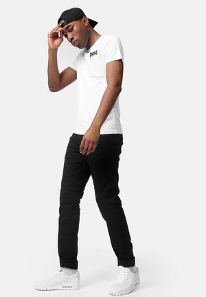 ELMDON - Camiseta estampada - white/black