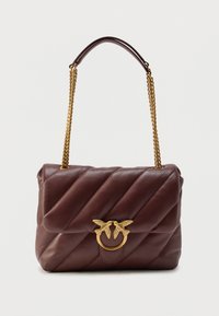 Neselectat, burgundy wine/antique gold-coloured