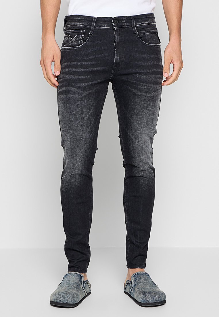 Replay Jeans Tapered Fit zwart Replay Jeans Tapered Fit zwart