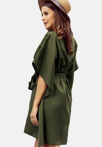NUMOCO WITH SLEEVES - Kokteiļkleita/ballīšu kleita - khaki