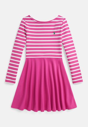 STRIPED STRETCH PONTE DRESS - Trikotaažkleit - college pink
