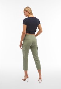 Freddy IN NAVETTA GAMBA STRAIGHT LUNGHEZZA - Housut - hedge green