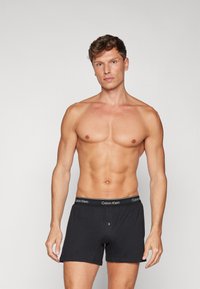 Calvin Klein Underwear 3 PACK  - Široké boxerky - black/grey heather/white