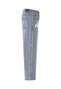 Ed Hardy GOTHIC FRAYED PANEL  - Vaqueros rectos - blue