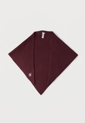 SCRIPT CASH TRIANGLE SCARF - Scarf - marzemino