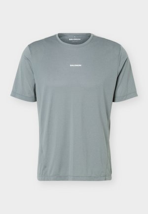 Salomon, SHKOUT CORE TEE - Αθλητικό μπλουζάκι - castor gray