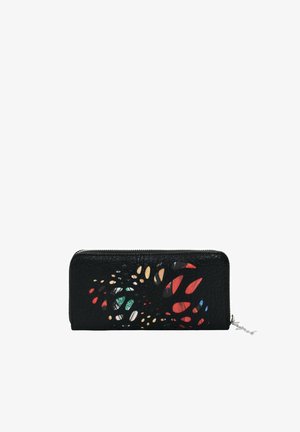 Desigual, LARGE PERFORATED WALLET - Portemonnee - black