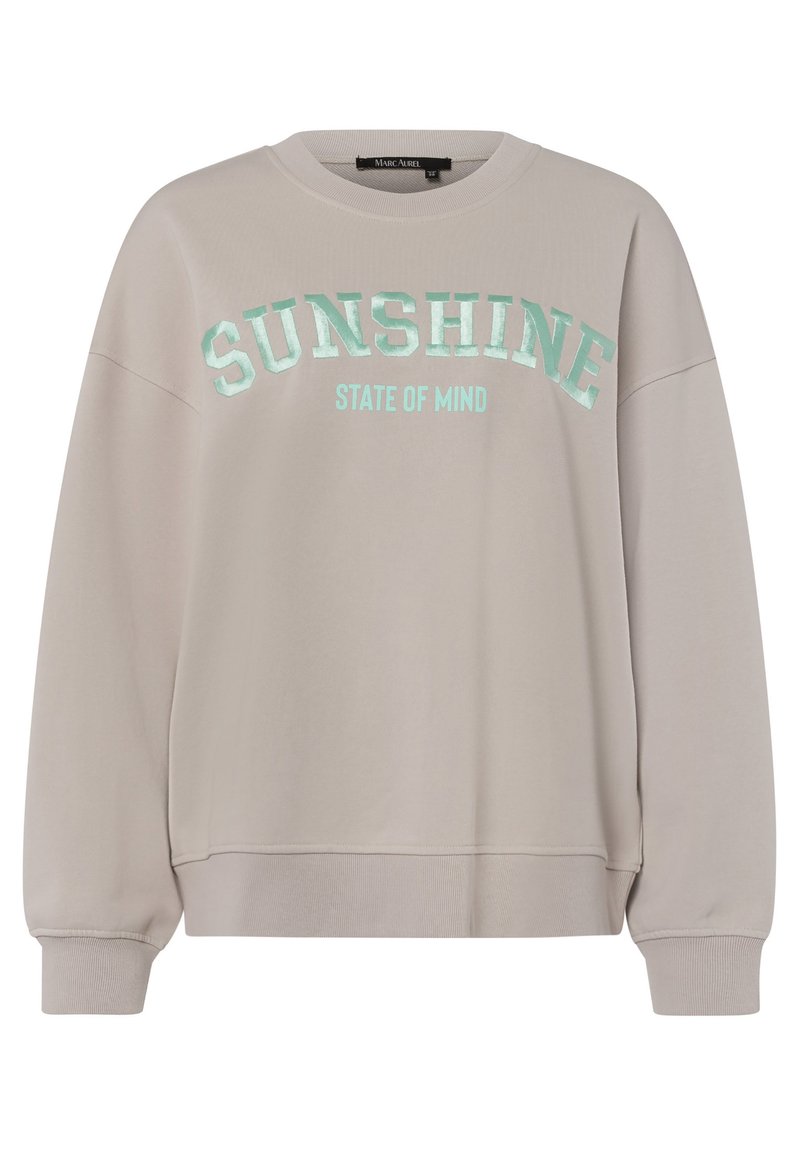 Damen Sweatshirts | Marc Aurel MIT MOTTOSTICKEREI Sweatshirt light oyster varied/grau - YQ51747 Damen Sweatshirts | Marc Aurel MIT MOTTOSTICKEREI Sweatshirt light oyster varied/grau - YQ51747