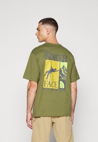 The North Face VONNAN GRAPHIC TEE - Tričko s potlačou - terrarium green/anthrqacite grey/antique moss green/lime citrus
