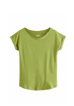 ROUND NECK CAP SLEEVE - REGULAR FIT - Printtipaita - yellow