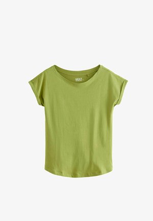 ROUND NECK CAP SLEEVE - REGULAR FIT - Majica kratkih rukava s printom - yellow