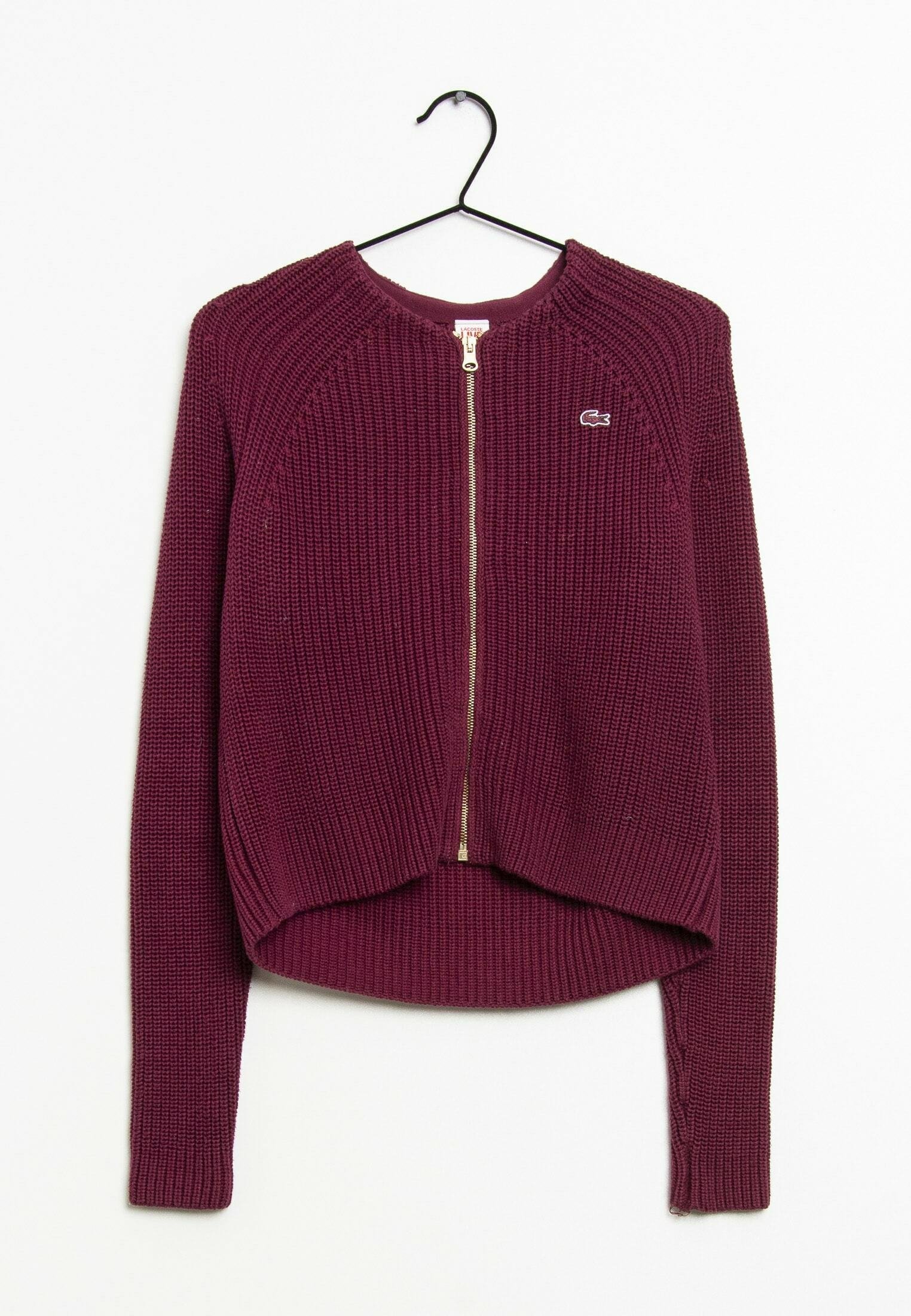 Lacoste LIVE Cardigan - red - (Pre-owned) - Zalando