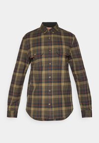 SINGI HEAVY FLANNEL SHIRT M - Shirt - black/deep forest