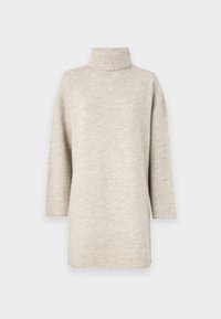 VMGEMMA ROLL NECK DRESS - Robe pull - plaza taupe