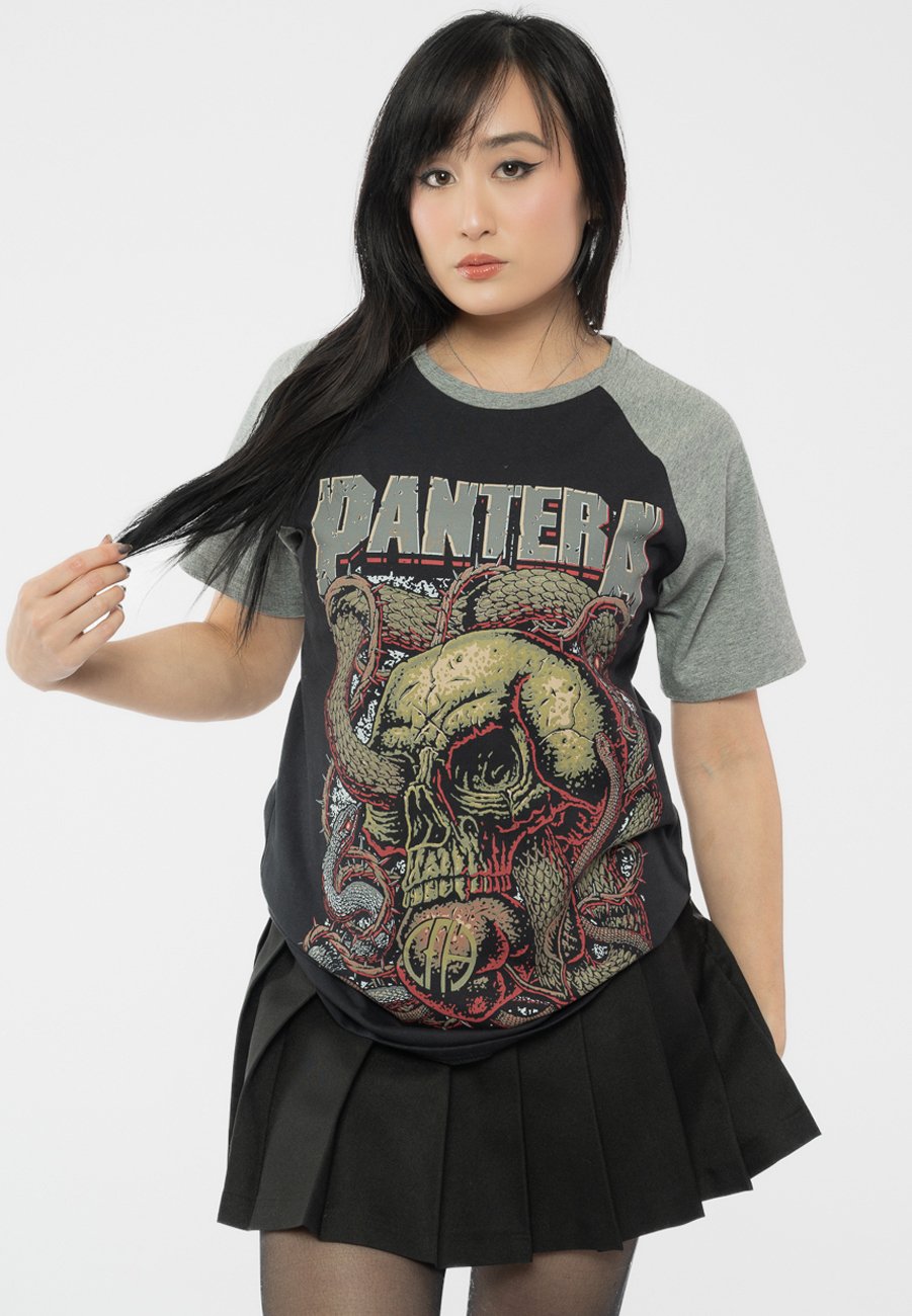 Rock Off Maglietta Uomo Pantera Serpent Skull – Ufficiale Unisex, Taglia X-Large