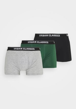 BOXER SHORTS 3 PACK - Alushousut - grey /darkgreen/black