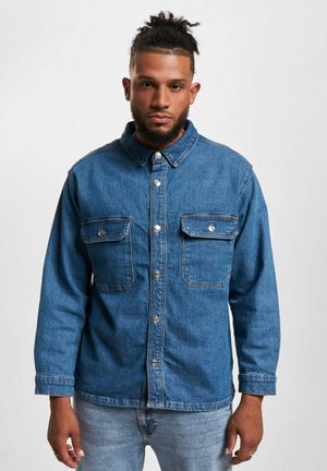 WORKER - Button down-skjorte - mid blue denim
