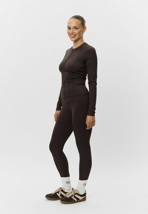 JAYASPO ZIP - Sweatjakke - dark brown